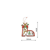 Ornament de brad cerb, Vivimall, multicolor, lemn, 10 cm - vivimall.ro