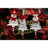 Ornament de brad om de zapada, Vivimall, alb, lemn, 20 cm - vivimall.ro