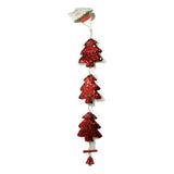 Ornament De Brad Trei Brazi Cu Paiete, Lemn, 36 Cm