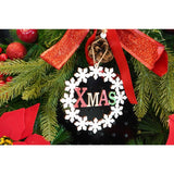 Ornament de brad Xmas, Vivimall, multicolor, lemn, 12 cm - vivimall.ro