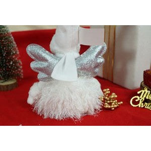 Karácsonyi Dísz Angyal, Fehér/, Textil, 51 Cm 