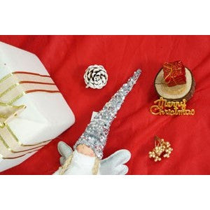 Ornament De Craciun Ingeras, Alb/, Textil, 53 Cm