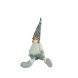Ornament de Craciun ingeras, Vivimall, alb/gri, textil, 58 cm - vivimall.ro