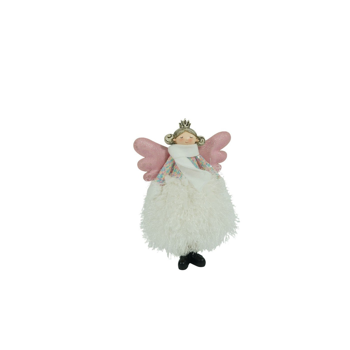 Karácsonyi Dísz Angyal, Textil, 26 Cm 