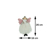 Karácsonyi Dísz Angyal, Textil, 26 Cm 