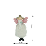 Karácsonyi Dísz Angyal, Textil, 34 Cm 