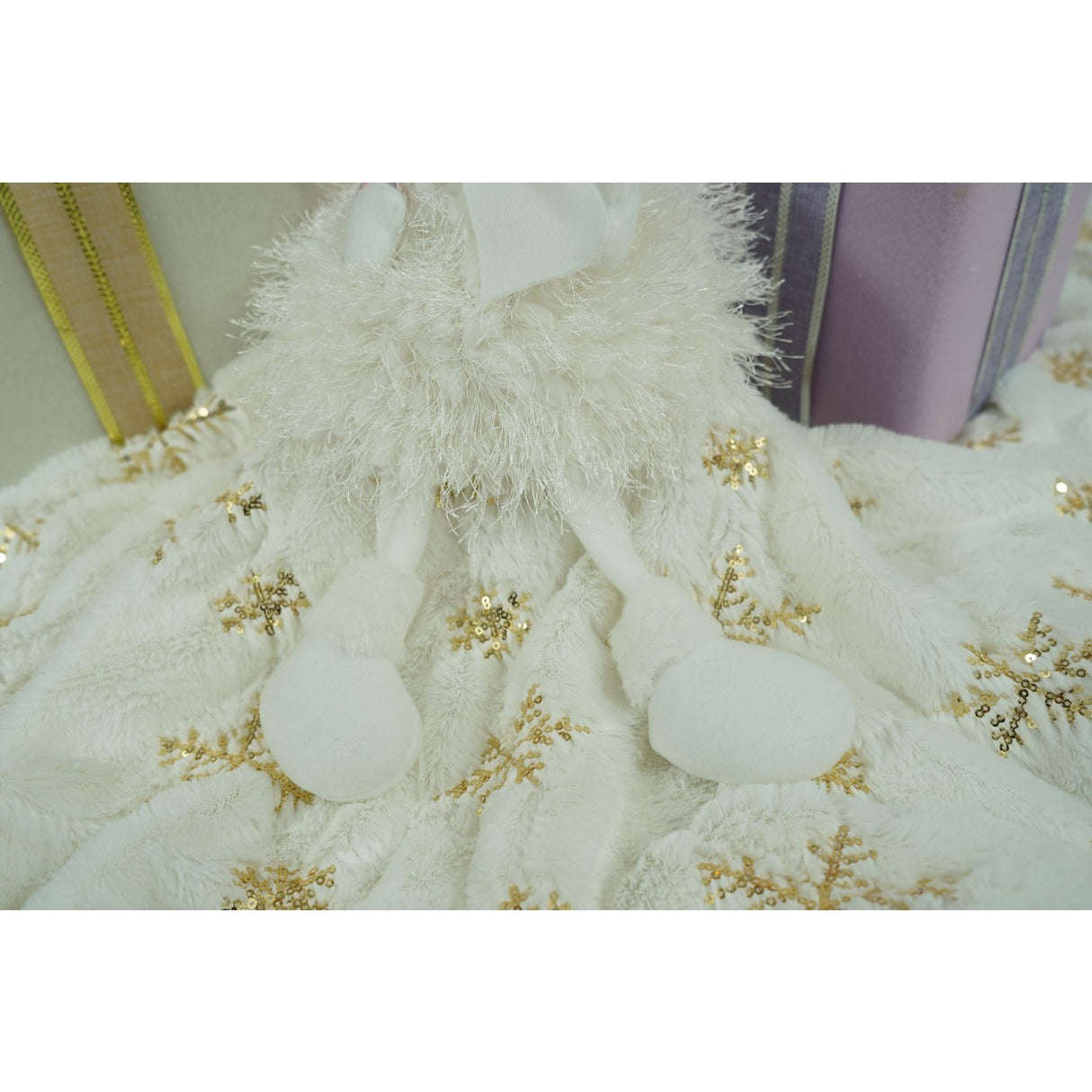 Karácsonyi Dísz Angyal, Textil, 37 Cm 