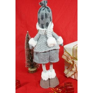 Karácsonyi Dísz Baba, /Fehér, Textil, 43 Cm 