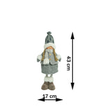 Karácsonyi Dísz Baba, /Fehér, Textil, 43 Cm 