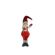 Ornament de Craciun papusa, Vivimall, rosu/gri, textil, 58 cm - vivimall.ro