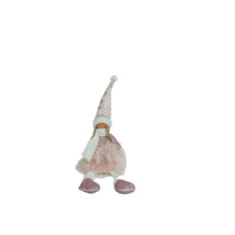 Karácsonyi Dísz Baba, Rózsaszín/, Textil, 50 Cm 