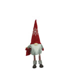 Ornament de Craciun spiridus, Vivimall, gri/alb, textil, 42 cm - vivimall.ro