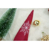 Ornament de Craciun spiridus, Vivimall, gri/alb, textil, 42 cm - vivimall.ro