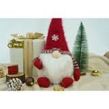 Ornament de Craciun spiridus, Vivimall, gri/alb, textil, 58 cm - vivimall.ro