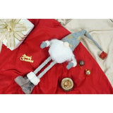 Ornament de Craciun spiridus, Vivimall, gri/alb, textil, 80 cm - vivimall.ro