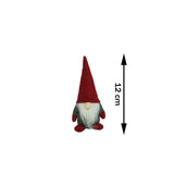 Ornament de Craciun spiridus, Vivimall, gri/rosu, textil, 12 cm - vivimall.ro