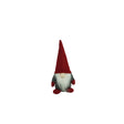 Ornament de Craciun spiridus, Vivimall, gri/rosu, textil, 12 cm - vivimall.ro