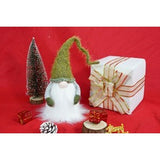 Ornament de Craciun spiridus, Vivimall, verde/alb, textil, 53 cm - vivimall.ro