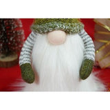 Ornament de Craciun spiridus, Vivimall, verde/alb, textil, 53 cm - vivimall.ro