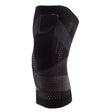 Orteza Elastica pentru Genunchi, Vivimall, Ajustabila cu Bretele Elastice, Banda pentru Compresie, Material Respirabil, Marime S, Culoare Negru - vivimall.ro