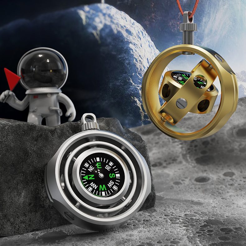 Ambalaj fidget spinner busolă Flippy Flippy, jucărie antistres aliaj zinc 21 grame