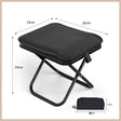 Scaun Pliabil pentru Adulti, Vivimall, pentru Camping, pescuit, Negru - vivimall.ro