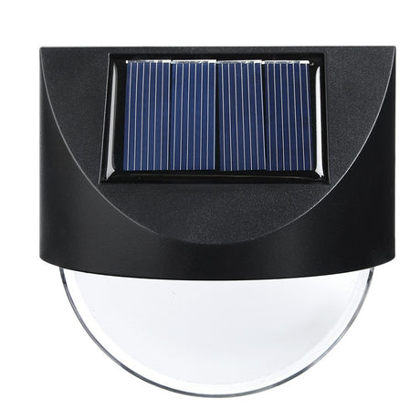 Aplica solara LED Vivimall, ABS/Policarbonat, rezistent la apa IP65, 1 LED, pentru gradina, casa, balcon, terasa, 1.2V, 600mah, 8.8 x 8.5 cm, alb cald - vivimall.ro