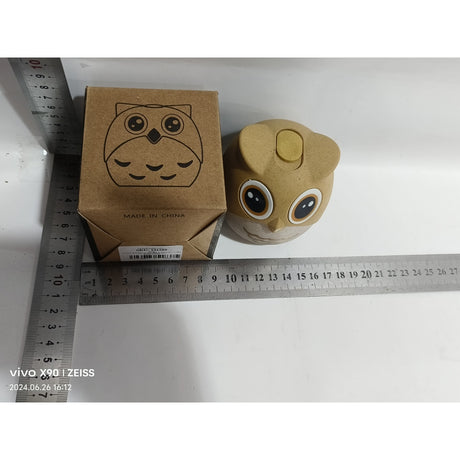 Suport pentru Scobitori, Vivimall, Model Bufnita, Multifunctional, 8.3x7.8 cm, Portocaliu - vivimall.ro