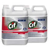 Pachet Cif Professional Washroom 2×5 L, detergent și detartrant profesional pentru baie, vedere frontală