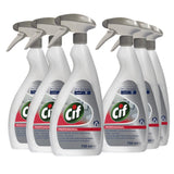 Pachet Cif Professional Washroom 2în1 detergent și detartrant baie, 6 flacoane × 0,75 L, vedere frontală