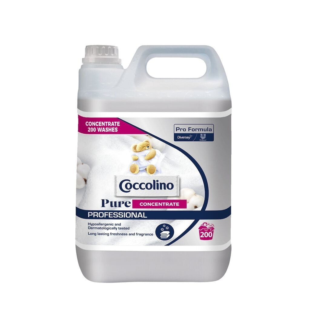 Pachet Coccolino Professional Pure Concentrated – Balsam Concentrat de Rufe, 2×5 L - vivimall.ro