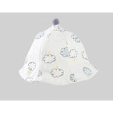 Palarie de Protectie pentru Bebelusi, Vivimall, Model cu Norisori Albastri, Pescareasca, de Primavara si Toamna, cu Masca si Fermoar, 45 cm, pentru 3-6 Luni, Bleu - vivimall.ro