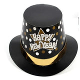 Pălărie Lincoln Flippy Happy New Year purtată, mărime universală, adulți, look festiv