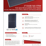 Palet Panouri Fotovoltaice( 36 buc) 575W, 144 celule,  eficienta 22.2%, Jetion JT SSt(B) Tehnologia TOPCON - vivimall.ro