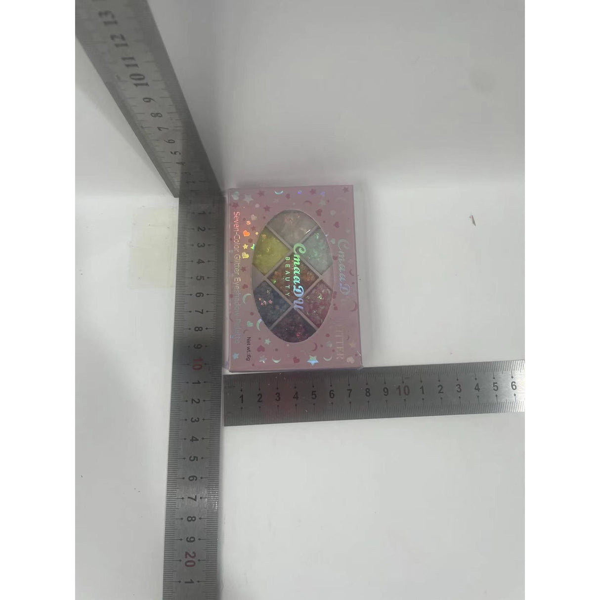 Paleta cu Glitter, Vivimall, Varianta 1, 7 Nuante, Pentru Corp si Par, 50 g, Rezistent la Apa, 9.8 x 6.8 cm, Multicolor - vivimall.ro