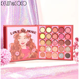 Paleta de Farduri Kevin&Coco, 59 culori, Stil Carte, 3 Straturi, Pudra Compacta, Clasic, Fara Sulfati, 14.2 x 14.2 x 2.3 cm, 80 g, multicolor - vivimall.ro