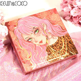 Paleta de Farduri Kevin&Coco, 59 culori, Stil Carte, 3 Straturi, Pudra Compacta, Clasic, Fara Sulfati, 14.2 x 14.2 x 2.3 cm, 80 g, multicolor - vivimall.ro