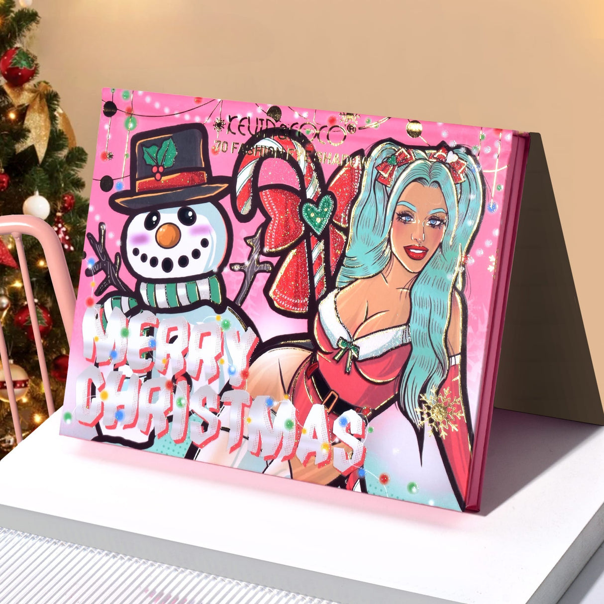 Trusă Machiaj Snowy Christmas 70 Culori | MoonMist - vivimall.ro