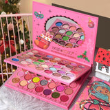 Trusa de Machiaj, KEVIN & COCO, Snowy Christmas, 70 culori, 22.5 x 17 x 2 cm, Multicolor - vivimall.ro