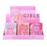 Paleta De Machiaj, Kevin & Coco, Pink Barbie Girl, Iluminatoare, 3 Culori, 11.3 X 8.2 X 1.3 Cm - vivimall.ro