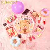 Paleta Fard de Obraz, Kevin&Coco, 3 Culori, Blush, Iluminator, Contur, Textură Fină, Efect Natural, pentru Toate Tipurile de Ten, 71.7 g, 6.7 x 1.5 x 11 cm, Bronz - vivimall.ro
