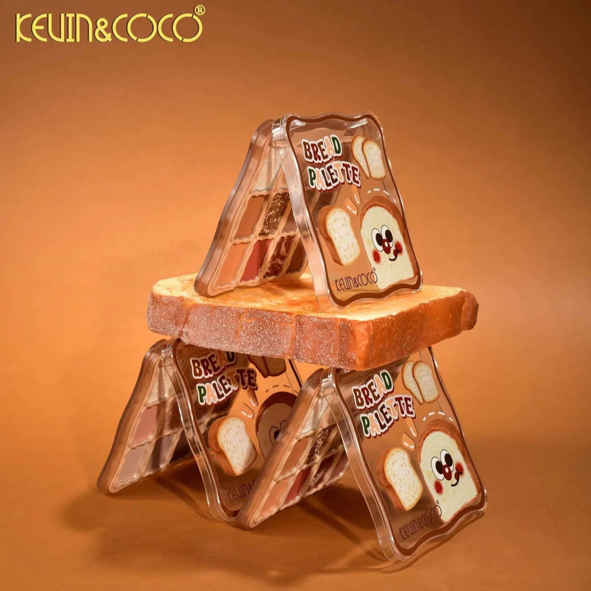 Machiaj ochi creat cu paleta Kevin&Coco Warm Bronze, 12 nuanțe, look natural și expresiv