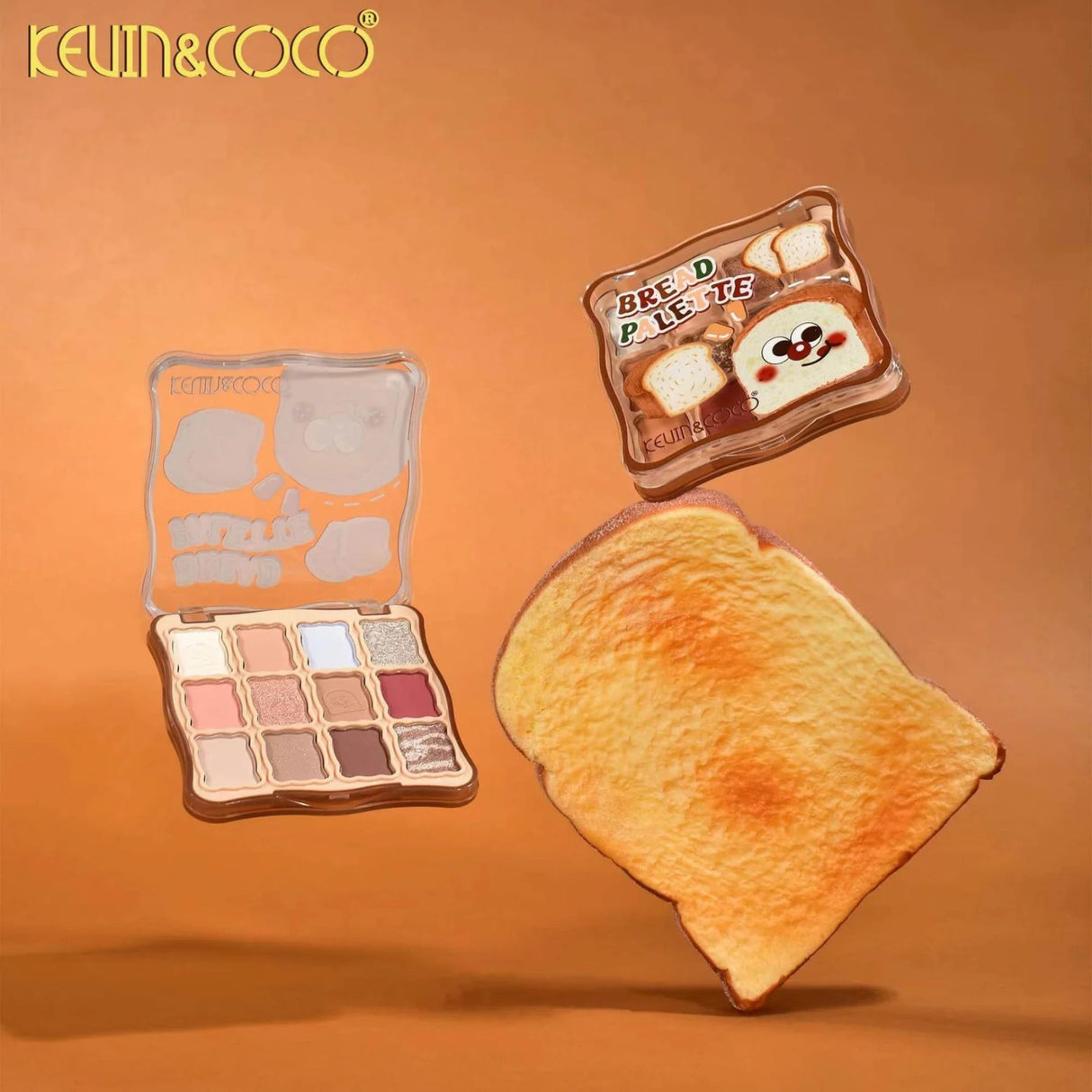 Paleta Farduri de Ochi,  Kevin&Coco, Fard de Pleoape, 12 Nuante, Finisaj Mat, Shimmer, Textura Catifelata, Pigmentare Intensa, pentru Toate Tipurile de Ten, 82.7 g, 9.3 x 1.7 x 9.4 cm, Soft Nude - vivimall.ro