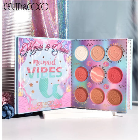 Paleta farduri Kevin&Coco, 69 nuante, blush, iluminator, conturing, deschidere tip carte, 18.6 x 16.5 cm, 97 g, multicolor - vivimall.ro