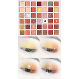 Sminkkészlet, szemhéjfesték paletta 42 pigmentált színnel