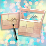 Kiemelő paletta, 6 árnyalat, meleg színek, téglalap alakú, 24 g, 24 hónapos eltarthatóság, barna/sárga