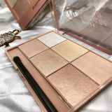 Kiemelő paletta, 6 árnyalat, meleg színek, téglalap alakú, 24 g, 24 hónapos eltarthatóság, barna/sárga