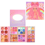 Sminkkészlet, Kevin&amp;Coco szemhéjfesték paletta 52 pigmentált és nude színnel