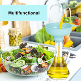 Palnie din plastic 3 in 1 Vivimall, doua dimensiuni de scurgere, cu filet si filtru, diametru scurgere 5.4 cm, 11.5 x 16.7 cm, albastru - vivimall.ro