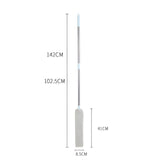 Pamatuf pentru Curatat Praful, Vivimall, Model Slim pentru Zone Greu Accesibile, Maner Extensibil, Laveta Microfibra Inclusa, Usor de Curatat, Albastru Gri - vivimall.ro